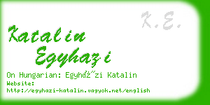 katalin egyhazi business card